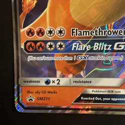 2019 Pokemon Jumbo Charizard GX SM211 Black Star Promo Card - Image 5