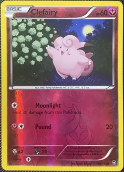 Clefairy 69/111 XY - Furious Fists Reverse Holo - Pokemon Card - Image 1
