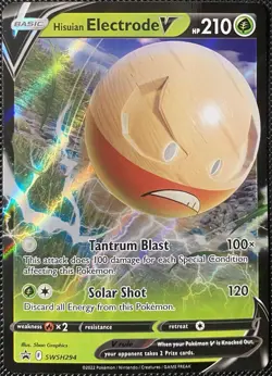 Hisuian Electrode V SWSH294 SWSH: Sword & Shield Promo Cards Holo Pokemon Card - Image 1