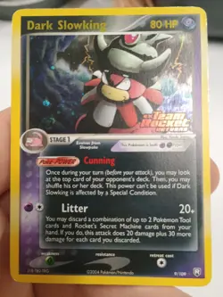 Pokemon Card Dark Slowking 9/109 Team Rocket Returns Reverse Holo Stamped - Image 1