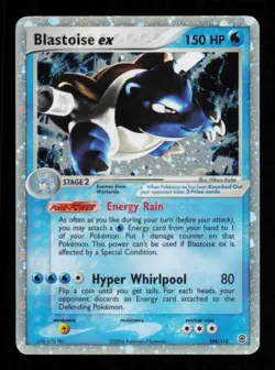 Pokemon Card Blastoise ex 104/112 Fire Red Leaf Green FRLG Holo Foil LP 2004 - Image 1