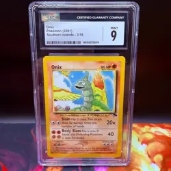 CGC 9 MINT Onix 2001 Southern Islands 3/18 Pokemon Card 2001 - Image 1