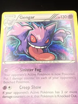 Pokemon Gengar Holo Rare Card 60/162 XY Breakthrough 2015 - Image 3