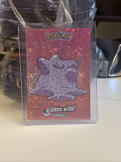 NM Pokemon Nintendo Crystal Card Collection Ditto #132 Stained Glass Peru - Image 1