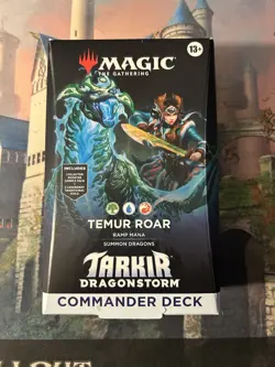 *Magic the Gathering - Temur Roar Commander Deck - Tarkir Dragonstorm -IN HAND!* - Image 1