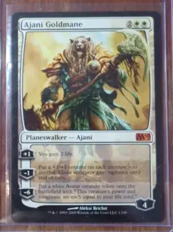 MtG Ajani Goldmane - Magic 2010 (M10) MTG Magic The Gathering Played - Image 1