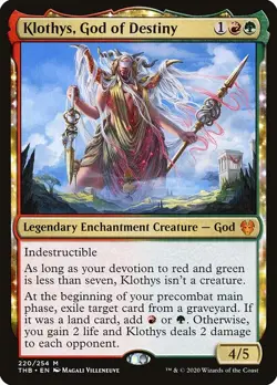 Klothys, God of Destiny Regular - Theros Beyond Death MTG-LP - Image 1