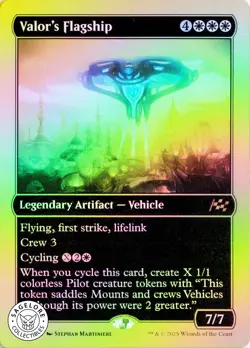 MTG Valor's Flagship (First-Place Foil) | NM Foil | Aetherdrift (DFT) - Image 1