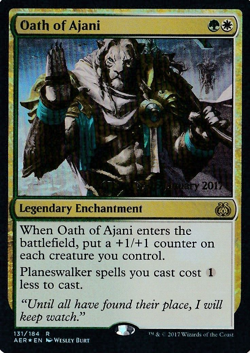 1 x Oath of Ajani - Foil - Prerelease Promo - Aether Revolt - NM - MTG - Image 1