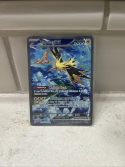 Pokemon TCG Zapdos EX Holo Card 202/165 Scarlet & Violet 151 Near Mint Condition - Image 4