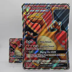 JUMBO Pokemon Charizard GX SM60 Holo Promo NM w/ Toploader 🔥 - Image 1