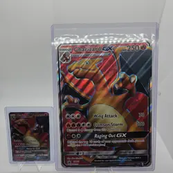 JUMBO Pokemon Charizard GX SM60 Holo Promo NM w/ Toploader 🔥 - Image 3