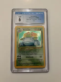 Pokemon 1999 Base Set Venusaur 15/102 HOLO CGC 6 EX/NM [Blue Label] - Image 1