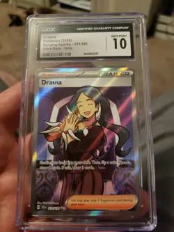 Pokemon CGC Gem Mint 10 Scarlet & Violet Surging Sparks Drasna 231/191 English - Image 2