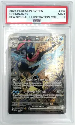 PSA:9 2024 Pokemon SVP Greninja ex Special Illustration Collection #132 Promo - Image 3