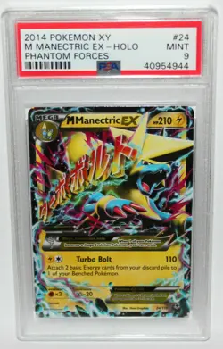 M Manectric EX - 24/119 PSA 9 Mint POKEMON XY Phantom Forces 2014 - Image 1