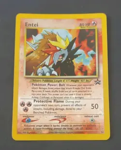 Entei #34 Reverse Holo Black Star Promo, Vintage Pokemon TCG, NM - Image 1