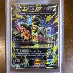 2015 Pokemon XY Ancient Origins M Tyranitar EX 92/98 Full Art PSA 7 - Image 2
