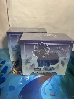 Lot Of 2 - Pokemon TCG: Sword & Shield Silver Tempest ETB Elite Trainer Box - Image 1