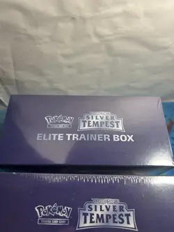 Lot Of 2 - Pokemon TCG: Sword & Shield Silver Tempest ETB Elite Trainer Box - Image 4