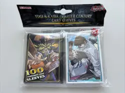 YuGiOh! Yugi & Kaiba Quarter Century Sleeves (100pc) : Official Konami High Qual - Image 1