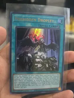 Forbidden Droplet Ultra Rare (UR) RA01-EN064 1st Edition Yu-Gi-Oh! - Image 1