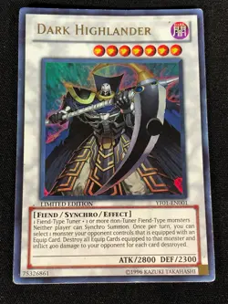 Yugioh Dark Highlander YF01-EN001 Ultra (MP) - Image 1