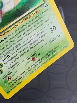 Yanma Pokemon Card Neo Discovery 17/75 Holo Rare Excellent Condition - Image 4