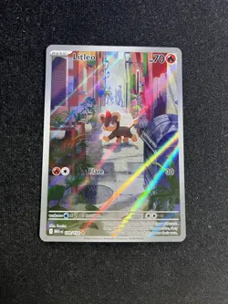 Litleo 139/132 Illustration Rare Pokemon Card Mega Evolutions - English TCG - Image 1