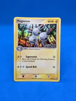 Magneton 48/113 EX Delta Species Stamped Reverse Holo Foil Pokemon Card - Image 1