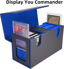 MTG Commander Card Storage Box - Fits 200 Double Sleeved Cards,3-In-1Card Deck C - Image 2