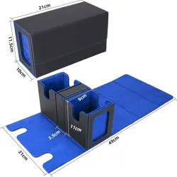 MTG Commander Card Storage Box - Fits 200 Double Sleeved Cards,3-In-1Card Deck C - Image 4
