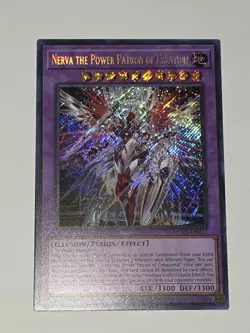Yu-Gi-Oh Nerva The Power Patron of Creation Secret Rare DUAD Card 1st Edition - Image 1