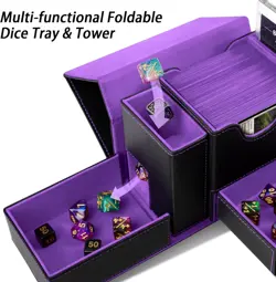MTG Deck Box for Commander Display with Dice Tower, Fits 100 Double Sleeved Card - Image 2