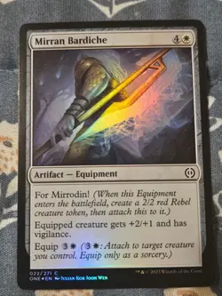 Mirran Bardiche FOIL - Phyrexia: All Will Be One ONE MTG Magic - Image 1