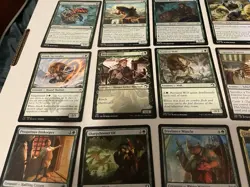 Green MTG Cards Lot Rare Uncommon Land Foil + Commons Magic The Gathering Cards - Image 4