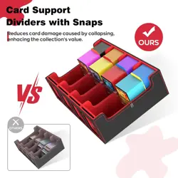 Trading Card Storage Box, 3000+ MTG Deck Box with 24 Colorful Dividers & 8 Card - Image 4