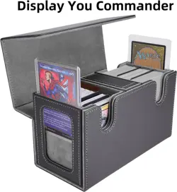 MTG Commander Card Storage Box - Fits 200 Double Sleeved Cards,3-In-1Card Deck C - Image 2