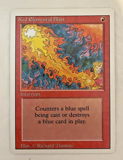 1x Red Elemental Blast Revised Edition MTG Magic the Gathering LP/NM - Image 1