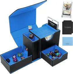 MTG Deck Box for Commander Display with Dice Tower, Fits 100 Double Sleeved Card - Image 1