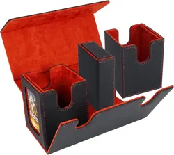 Mtg Deck Box with Commander Display- Fits 200 Double Sleeved Cards,3-In-1Card De - Image 4