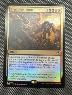 MTG EOE - Mutinous Massacre FOIL FR - NM French - Image 1