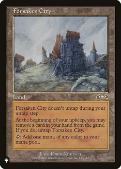mtg magic Forsaken City the list ENGLISH Cite abandonnee - Image 1
