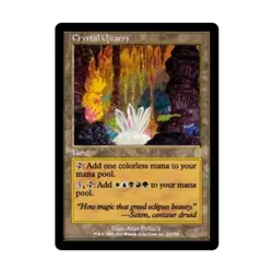 WOTC MtG Odyssey Crystal Quarry (R) EX - Image 1