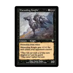 WOTC MtG Invasion Marauding Knight (R) (Foil) EX - Image 1