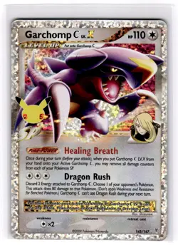 Pokemon Celebrations: Classic Collection #145/147 Garchomp C LV.X - Image 1