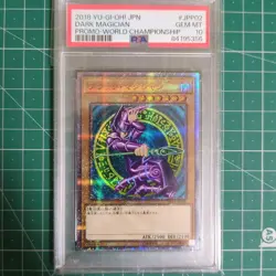YuGiOh Dark Magician PSA10 20th Secret Rare WCS2018 Japan Promo Card - Image 1