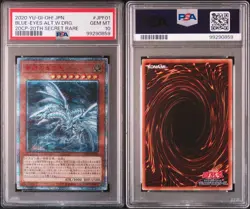 YuGiOh Blue Eyes Alternative White Dragon PSA10 20th Secret Rare Japan - Image 3