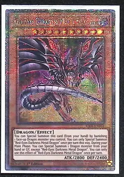 Red-Eyes Darkness Metal Dragon RA04-EN003 Quarter Century Secret Rare Yugioh - Image 1