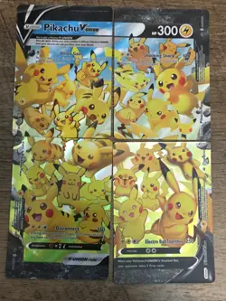 Pokemon - 25th Celebration - Pikachu V-Union And Jumbo SWSH 139-142 - 4 cards - Image 2